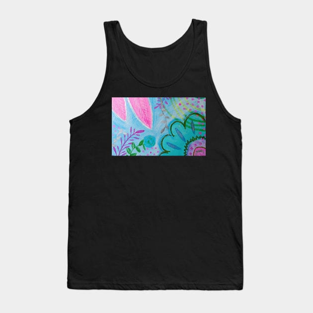 Blue Spring Tank Top by CrushArtColor